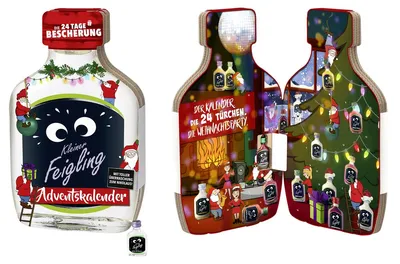 Image de Petit lâche Calendrier de l'Avent avec 24 petits flacons 480ml