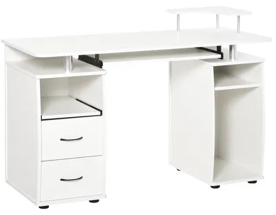 Immagine prodotto di Scrivania da Ufficio con Ripiano 120x55x85 cm in Truciolato Bianca