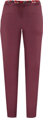 Bordeauxfarbene Mantra Pants von La Sportiva; ideal für Klettern und Bouldern; mit elastischem Bund.