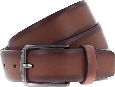 Productafbeelding van Vanzetti Leer riem Classics 35mm Cambered Belt W80 Mid Brown bruine