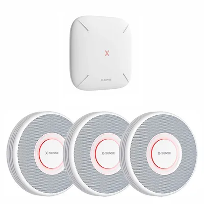 Produktbild von X-Sense XS0B-MR31 RF-Rauchmelder-Set mit WLAN-Basisstation SBS50 und 3x Smart-Rauchmelder XS0B-MR