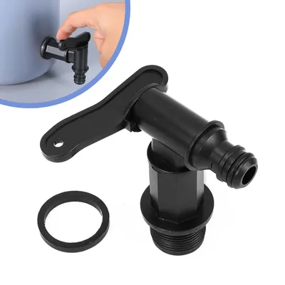 Produktbild von Auslaufhahn IBC 3/4" für IBC Regentonne Tank 600/1000L für Wohnmobile, Wohnwagen, Boote & Campervans Schwarz