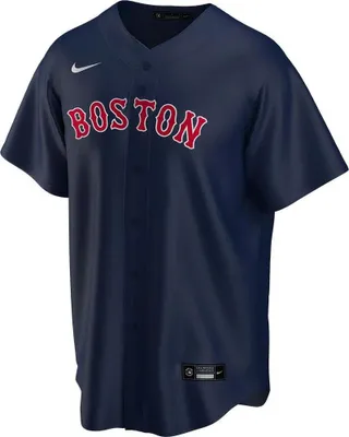 Image de Maillot de Baseball MLB Boston Red Sox Nike Replica Alternate Bleu marine pour H