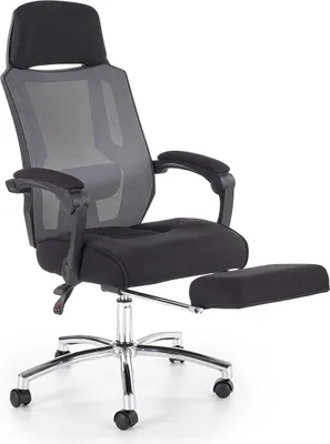Obrázok produktu pre Halmar Kancelárske kreslo s podrúčkami Freeman - čierna / sivá