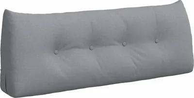 Obrázok produktu pre vidaXL Vankúš na chrbát svetlosivý 120 x 24 x 50 cm látka