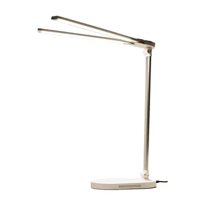 Produktbild von LED-Schreibtischlampe, Doppelarm-Schreibtischlampe, 5 Farben und 10 Helligkeitsstufen, Touch-Control-LED-Schreibtischlampe
