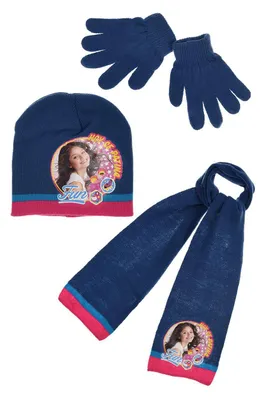 Produktbild von Disney SoyLuna Kinder Winter-Set 3-tlg. Winter-Mütze Schal Handschuhe, Größe:52