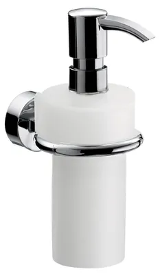 Immagine prodotto di emco roundo 2 distributeur de savon liquide, plastique blanc, pompe doseuse plastique, env. 245 ml, 452100102, 452100102