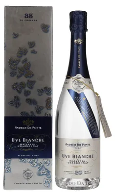 Image de Andrea Da Ponte Uve Bianche di Malvasia e Chardonnay 38% Vol. 0,7l en boîte cadeau