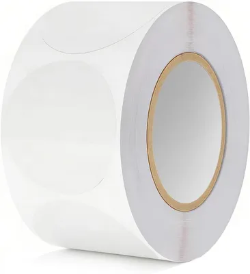 Produktbild von Transparente runde Aufkleber 3.8 cm, 500 Stück, selbstklebend PET, für Verpackung