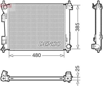 Obrázok produktu pre Chladič, chladenie motora DENSO DRM43010