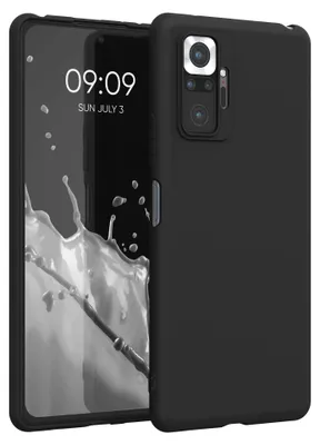Produktbild von kwmobile Handyhülle für Xiaomi Redmi Note 10 Pro Hülle - TPU Case - Kabelloses Laden - Schutzhülle Cover in Schwarz matt