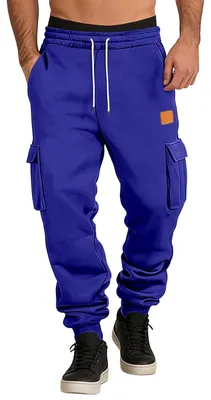 Image de Pantalon de jogging décontracté pour hommes, en molleton
