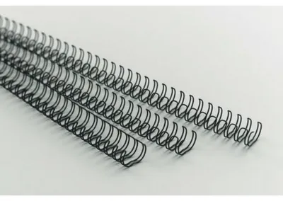Produktbild von GBC MultiBind Drahtbinderücken, schwarz, 12mm (100), Schwarz, 130 Blätter, A4, 284 mm, 126 mm, 100 Stück(e)