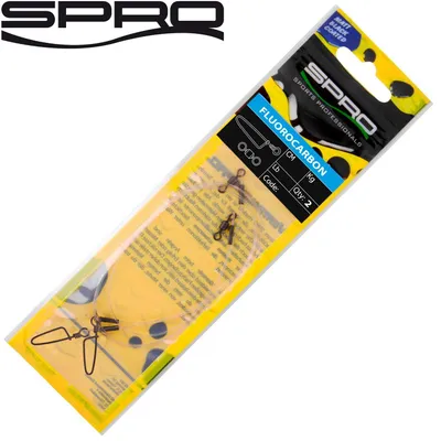 Produktbild von Spro Matt Black Leader Fluorocarbon - 2 Spinnvorfächer, Länge / Tragkraft:30cm - 80lbs - 36kg