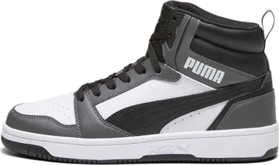 Produktbild von Puma Rebound v6 White-Black-Shadow Gray Größe EU 42,5