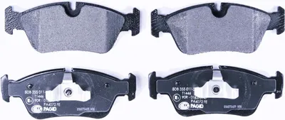 Produktbild von Bremsbelagsatz Scheiben mit Verschleißwarnanzeige 17,8 mm HELLA für u.a. BMW 3er