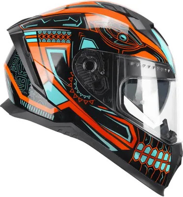 Zdjęcie produktu dla Kask CGM 311M BLAST Maya Black Orange Shiny Blue rozmiar M