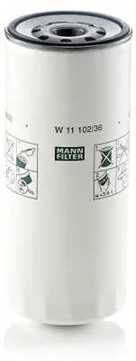 Obrázok produktu pre MANN-FILTER W 11 102/16 olejový filter (8)
