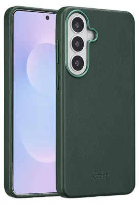 Produktbild von Accezz MagSafe Leather Backcover Samsung Galaxy S26 Plus - Cedar Green