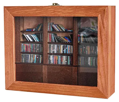 Miniatur-Bücherregal 200 Bücher 25x20 cm Dekoration