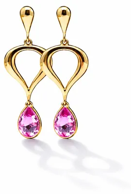 Produktbild von Ohrhänger Ohrringe goldfarben Pink Blau goldfarben Yehwang.Farbe:Pink