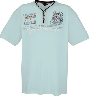 Produktbild von Übergrössen Hippes T-Shirt Kurzarm LAVECCHIA LV-608 Mint 4XL