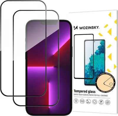 Obrázok produktu pre Wozinsky Full Glue Tempered Glass 2-Pack for iPhone 17 Pro