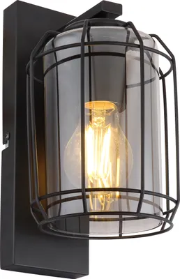 Zdjęcie produktu dla Globo Lighting lampa ścienna metal czarny mat, 1x E27
