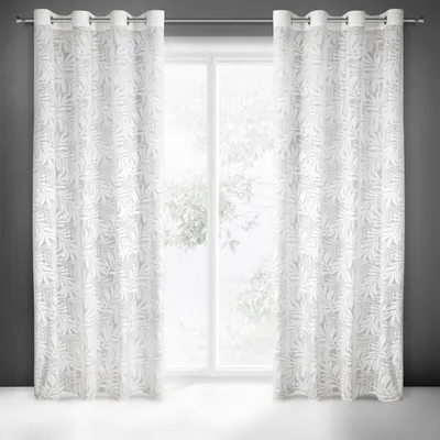 Produktbild von Vorhang NATALY weiß 140x250 cm  Ösen Ösenvorhang