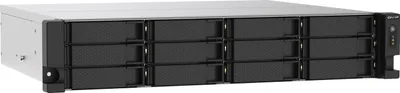 Produktbild von QNAP TS-1273AU-RP - NAS-Server - 12 Schächte - Rack - einbaufähig - SATA 6Gb/s - RAID RAID 0, 1, 5, 6, 10, JBOD, 5 Hot Spare, 6 Hot Spare, 10-Hot-Spare - RAM 8 GB - Gigabit Ethernet / 2.5 Gigabit Ethernet - iSCSI Support - 2U