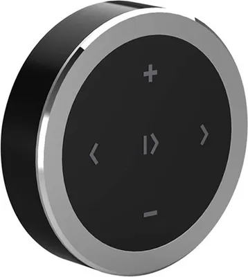 Image de Kit RC Bluetooth pour voiture sans fil avec boutons médias Contrôleur de lecteur de musique au volant de la moto Noir argenté
