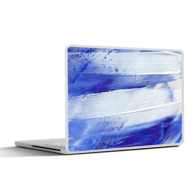 Produktbild von MuchoWow® Laptop Aufkleber Sticker Cover Farbe - Design - Blau 32.5x23.5 cm - Sticker für Laptop - Selbstklebend