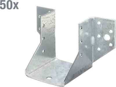 Produktbild von Alberts Balkenschuh | Typ A, Handwerkerpack | sendzimirverzinkt | 80 x 120 mm | 50er Set