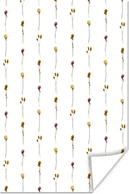 Produktbild von MuchoWow® Poster Blumen - Farben - Illustration 20x30 cm - Papierdruck