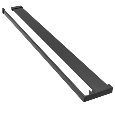 Obrázek produktu pro Police na stěnu průchozí sprchy černá 80 cm hliník