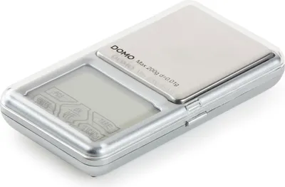 Obrázek produktu pro Domo DO9096W, Elektronická kuchyňská váha, 5 kg, 0,01 g, Šedá, LCD, 9 V