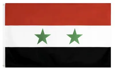 Zdjęcie produktu dla Flaga Syrii – Flaga państwowa Syrii – 150/90 cm – Poliester – Flaga republikańska – WK – CHPN