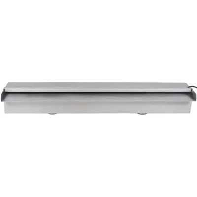 Zdjęcie produktu dla vidaXL Basenowa fontanna wodospadowa z diodami LED Prostokątna stal nierdzewna 60 cm