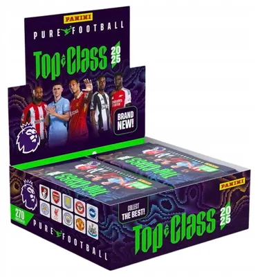 Produktbild von BOX of 24 packets: Premier League Top Class 2025 Panini Football Cards