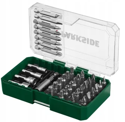 Produktbild von PARKSIDE Bit-Set mit Magnet-Bithalter im Koffer 37-teilig