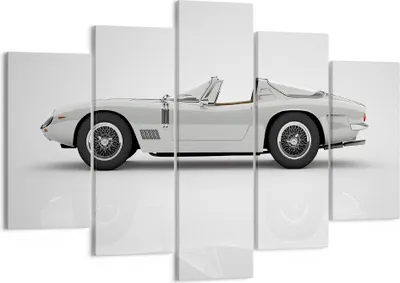 Produktbild von Bild auf Leinwand - Leinwandbild - 5 Teile - Sportlich Auto Vintage - 150x100cm - Wand Bild - Wanddeko - Wandbilder - Leinwanddruck - Bilder - Wanddekoration - Leinwand bilder - EA150x100-4872