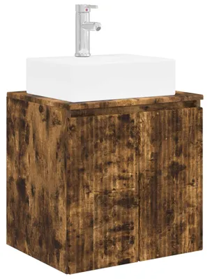 Immagine prodotto di vidaXL Mobile lavabo da appendere in rovere affumicato 49,5 x 41 x 62,5 cm