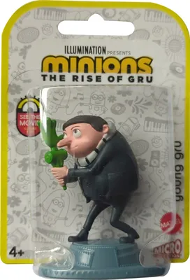 Produktbild von Mattel GMJ64 Minions Micro Collection - The rise of Gru - Young Gru, mit Klebepistole zum sammeln und spielen