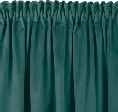 Zdjęcie produktu dla Zasłona VILA velvetowa na taśmie smok 530x175 morska wzór 4 Homede