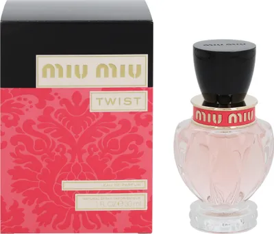 Produktbild von Miu Miu Twist, Frauen, 30 ml, Apfel, Moschus, Zedernholz, Tonka-Bohne, Alcohol Denat., Parfum/fragrance, Aqua/water/eau, Ethylhexyl Methoxycinnamate, Alpha-isomethyl...