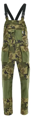 Produktbild von Sara Workwear Latzhose "KING" 245 g/m² 65% Polyester grün camo/olive 50
