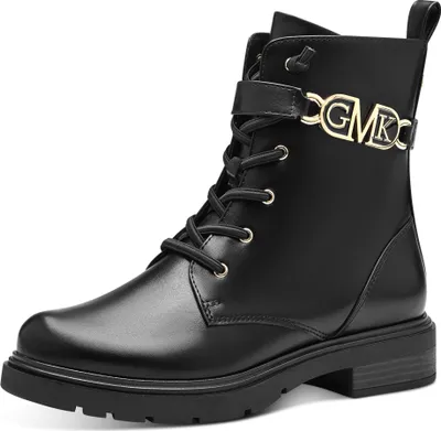 Produktbild von MARCO TOZZI Damen Stiefelette Combat Boot by GMK Zierspange 2-85202-41, Größe:38 EU, Farbe:Mehrfarbig