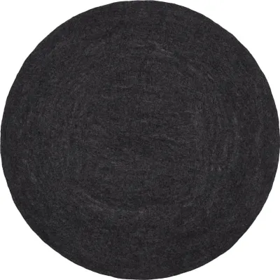 Produktbild von Mono Filzteppich Rund ø 250 cm Dunkelgrau