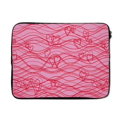Produktbild von MuchoWow® Laptop Hülle 15 Zoll Valentinstag - Gestaltung - Liebe Laptoptasche - Laptoptasche - Sleeve - Rundum-Schutz